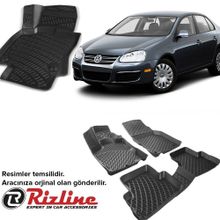 Rizline Volkswagen Jetta 3D 2005-2010 Arası Havuzlu Oto Paspas