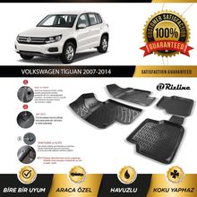 Rizline Volkswagen Tiguan 2007 2014 Siyah 3D Havuzlu Paspas
