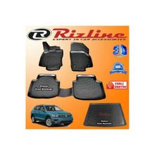 Rizline Volkswagen Tiguan 3D Paspas + 3D Bagaj Havuzu 2016-2020 Arası Siyah Set