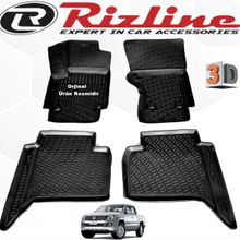 Rizline VW Amarok Siyah 2010 - 2020 Arası 4 Parça Set 3D Havuzlu Paspas
