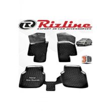 Rizline VW Jetta Sedan 2015 - 2020 Arası Siyah 4 Parça Set 3D Havuzlu Paspas