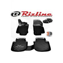 Rizline VW Passat B8 Sedan 2015 - 2020 Arası Siyah 4 Parça Set 3D Havuzlu Paspas