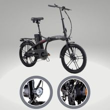 RKS DS10 Pro Alfa Romeo R-1 Katlanabilir İnce Teker Siyah Elektrikli Bisiklet