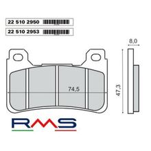 Rms Honda CBR 600 RR 2005 ve Sonrası Sinter Metal Ön Fren Balata