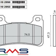 Rms Honda Crossrunner 2015-2016 Sinter Metal Ön Fren Balata
