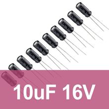 Robocombo 10uF 16V 10 Adet Elektrolitik Kondansatör