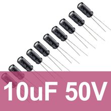 Robocombo 10uF 50V 10 Adet Elektrolitik Kondansatör