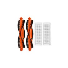 Robotyedek Xiaomi Mop Pro Styj02ym Siyah Uyumlu 4 Parça Yedek Ana Fırça ve Hepa Filtre