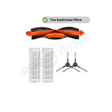 Robotyedek Xiaomi Mop Pro Styj02ym Siyah Uyumlu 5 Parça Set Yedek Mopsuz Fırça Hepa Filtre