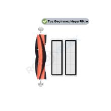 Robotyedek Xiaomi Vacuum Mop 2 Ultra Uyumlu 3 Parça Yedek Ana Fırça ve Hepa Filtre