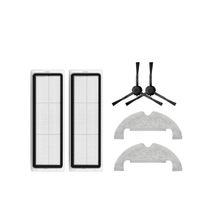 Robotyedek Xiaomi Vacuum Mop 2 Ultra Uyumlu 6 Parça Yedek Hepa Filtre Yan Fırça Mop