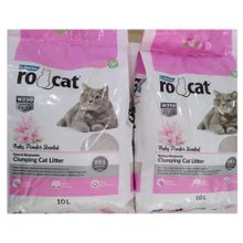 Rocat Bebek Pudrası Kokulu 2x10 lt Kedi Kumu