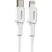 Rock Z18 PD 20W 1 mt Beyaz Type-C to Lightning Hızlı Data Şarj Kablosu