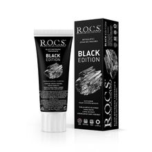 Rocs Black Edition 60 ml Kömür Özleri İle Ekstra Beyazlatıcı Diş Macunu
