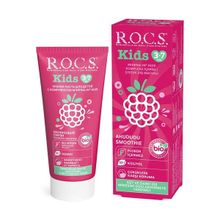 Rocs Kids 3-7 Yaş Ahududu Smoothie Tadında 35 ml Florürsüz Diş Macunu