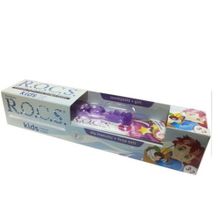 Rocs Kids Florürsüz Diş Macunu ve Diş Fırçası Seti - Lila