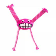 Rogz Toyz Grinz Flossy Gülen Surat Pembe 16.5 cm Small Diş Bakım Köpek Oyuncağı