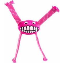 Rogz Toyz Grinz Flossy Gülen Surat Pembe 24 cm Large Diş Bakım Köpek Oyuncağı