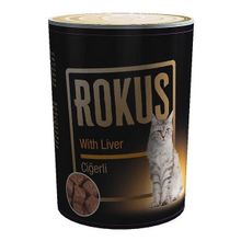 Rokus Ciğerli Yetişkin 410 GR Konserve Kedi Maması