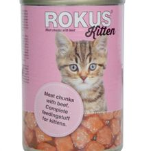 Rokus Tavuklu ve Sığır Etli 410 gr Yavru Kedi Konservesi