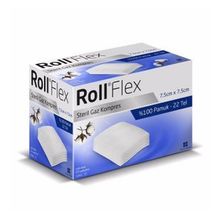 Roll Flex 7.5 X 7.5 cm 100'lü Steril Hidrofil Gaz Bezi