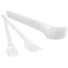 Roll Up Plastik 10'lu Şeffaf Çatal