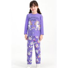 RolyPoly Mor Kız Çocuk Pijama Takımı