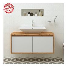 Roomart 2 Kapaklı Lavabolu Asma 100 cm Banyo Dolabı