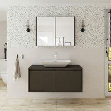 Roomart Lavabolu 100 cm Banyo Dolabı + Aynalı Banyo Üst Dolabı