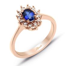 Rose Safir Pırlanta Yüzük