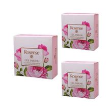 Rosense 3x100 gr Gül Yapraklı Kare Sabun