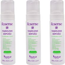 Rosense 3x200 ml Yüz Temizleme Köpüğü
