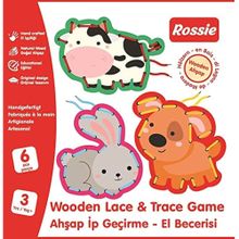 Rossie 48010-2 Ahşap İp Geçirme El Becerisi Oyunu