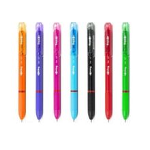 Rotring 0.7 mm Karışık 7 Renk (Turuncu-Mor-Pembe-Mavi-Siyah-Kırmızı-Yeşil) Jel Pilot Kalem