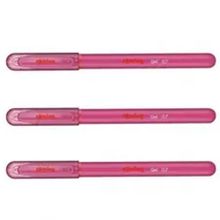 Rotring 0.7 mm Pembe 3'lü Jel Mürekkepli Tükenmez Kalem
