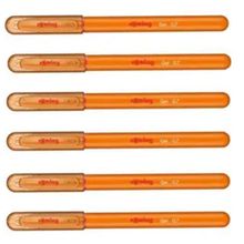 Rotring 0.7 mm Turuncu 6'lı Jel Mürekkepli Tükenmez Kalem