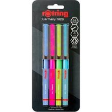 Rotring Fineliner 0.4 mm 4'lü İnce Keçe Uçlu Kalem