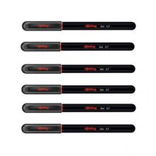 Rotring Siyah 6'lı Jel Mürekkepli Tükenmez Kalem