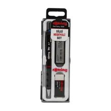 Rotring Tikky 0.7 mm Siyah Versatil Kalem + Silgi + Uç Okul Seti