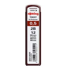 rOtring Tikky Hi-Polymer 2'li Blister 0.5 mm 2B Mekanik Kurşun Kalem Ucu