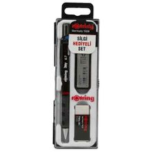 Rotring Tikky RD 0.7 mm Kahverengi Versatil Kalem + Silgi + 0.7 mm Kalem Ucu Okul Seti