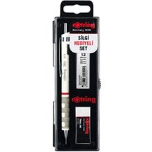 Rotring Tikky Uç Ve Silgi Seti, 0.7 mm Kalem 2b Uç Orta Boy Silgi Mekanik Kurşun Kalem