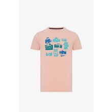 Routefield RFTIMER23-POW Timer Pembe Erkek T-shirt