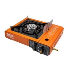 Rox 0189 Turuncu Rüzgarlıklı Ekstra Gaz Girişli Tekli Portatif Kamp Ocağı