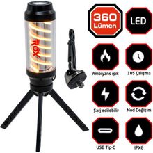 Rox 0265 Ambians 360 Lümen Işıklı Şarjlı Kamp Feneri