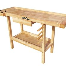 Rox Wood 0110 150 cm İki Mengeneli Hobi Ahşap Oyma Marangoz Çalışma Tezgahı