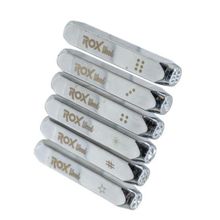Rox Wood 0190 6 mm 6 Parça İşaretleme Zımba Seti