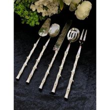 ROY KING Eym014 Bambu 5 Parça Servis Seti Gümüş