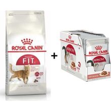 Royal Canin Fit 32 10 kg Kuru Kedi Maması + Royal Canin Instinctive Gravy 12x85 gr Yaş Kedi Maması