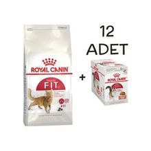 Royal Canin FIT32 Yetişkin Kedi Maması 15 kg + Royal Canin Instinctive Pouch 12x85 Mama